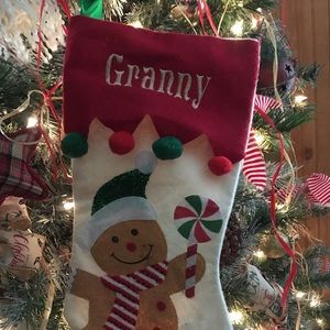 Christmas stocking with “Granny “ monogram